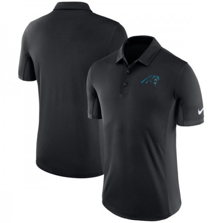 Men's Carolina Panthers Black Evergreen Polo