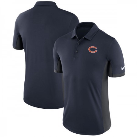 Men's Chicago Bears Navy Evergreen Polo