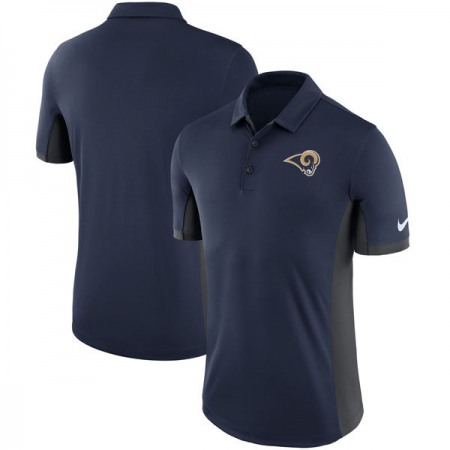 Men's Los Angeles Rams Navy Evergreen Polo