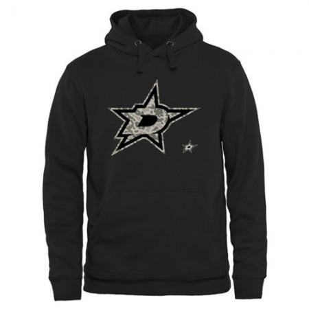 Men's Dallas Stars Black Rink Warrior Pullover Hoodie