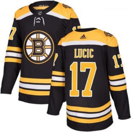 Men's Boston Bruins #17 Milan Lucic Black Stitched Jersey