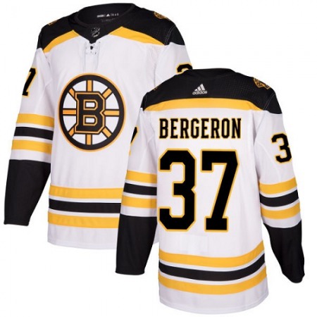 Men's Boston Bruins #37 Patrice Bergeron White Stitched NHL Jersey