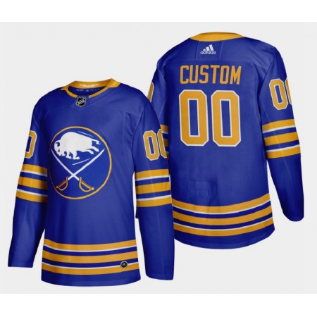 Men's Buffalo Sabres Custom Name Number Size Royal Stitched Jersey