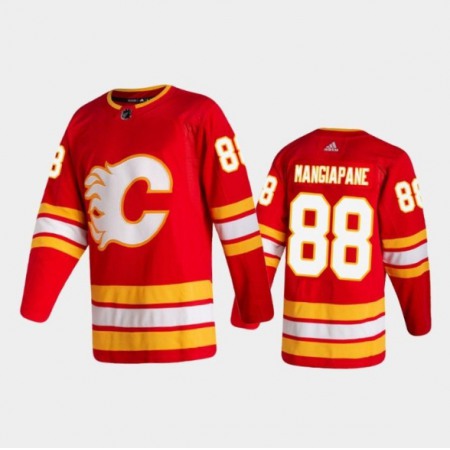 Men's Calgary Flames #88 Andrew Mangiapane Red Stitched Jersey