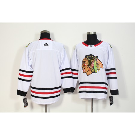 Men's Chicago Blackhawks White Stitched NHL Jersey