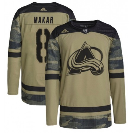 Men's Colorado Avalanche #8 Cale Makar Camo Salute to Service Stitched Jersey