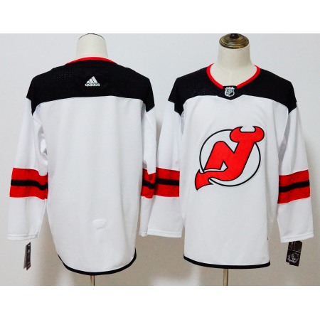 Men's New Jersey Devils White Stitched NHL Jersey