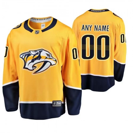 Men's Nashville Predators Custom Gold Stitched Jersey