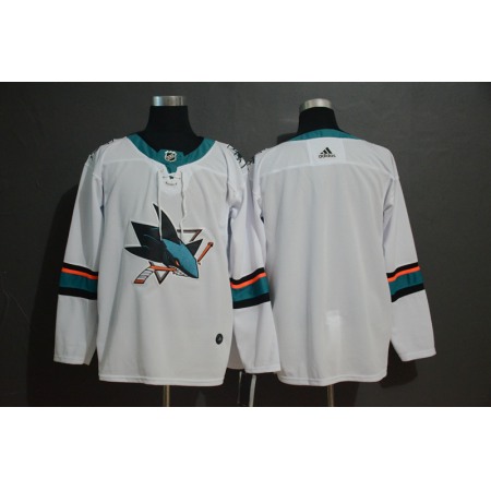 Men's San Jose Sharks White Stitched NHL Jersey