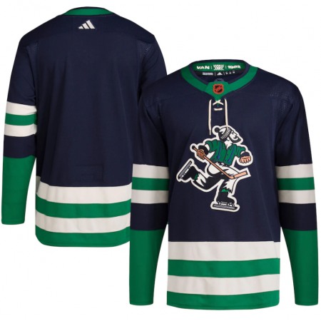 Men's Vancouver Canucks Blank Navy 2022 Reverse Retro Stitched Jersey