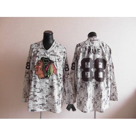 Blackhawks #88 Patrick Kane Camouflage Stitched NHL Jersey