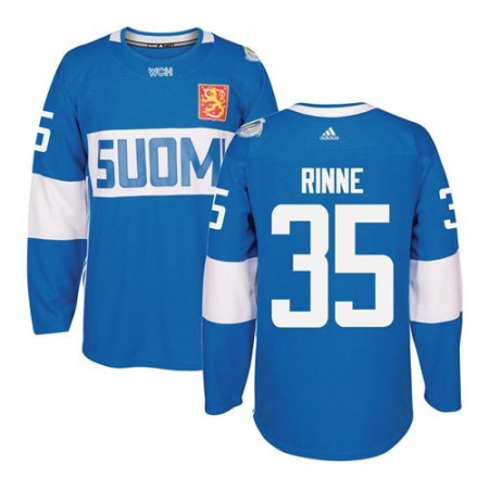 Team Finland #35 Pekka Rinne Blue 2016 World Cup Stitched NHL Jersey