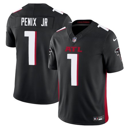 Men's Atlanta Falcons Michael Penix Jr. Black 2024 NFL Draft First Round Pick Player F.U.S.E. Vapor Untouchable Limited Stitched Football Jersey