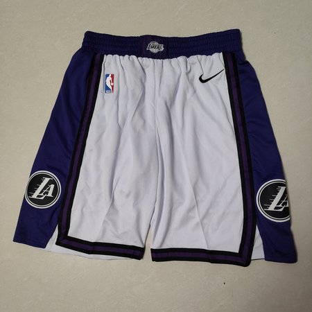 Los Angeles Lakers White Shorts