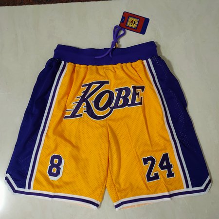 Los Angeles Lakers Yellow Shorts